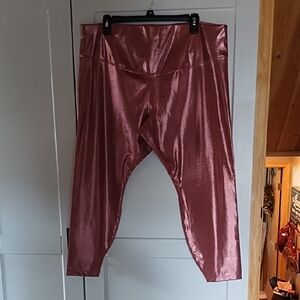 NikeWomens Rose Metallic  Leggings